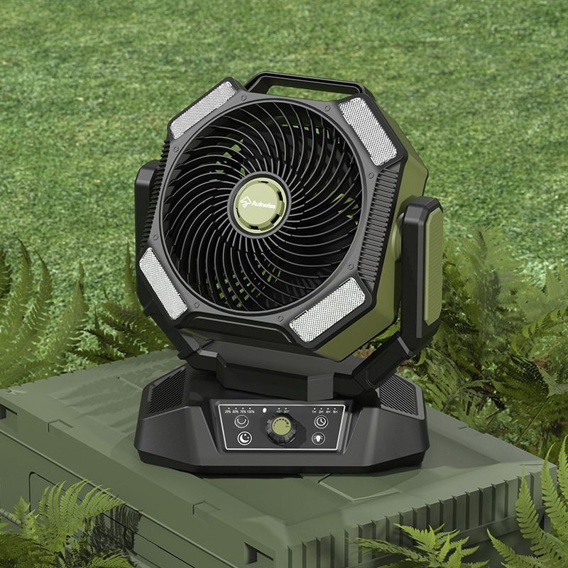 Ventilador Portátil para Camping Recargable, Oscilante y 3 Velocidades para Exteriores image 4