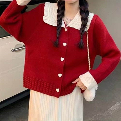 The laid-back style loose, casual and versatile sweater jacket is a new fashion hooded knitted cardigan for women in the autumn and winter of 2022 pic 22