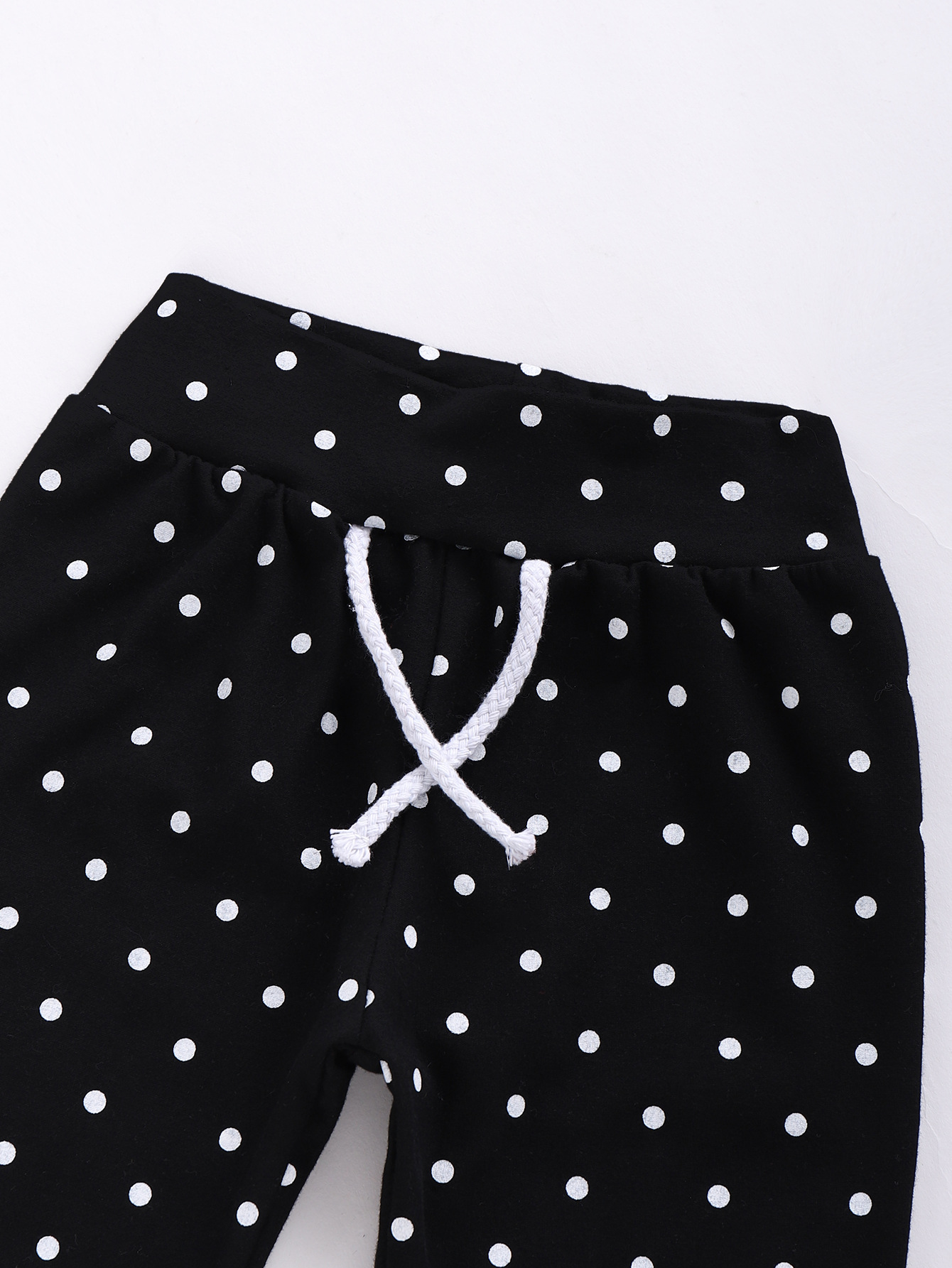 Kid Sports Leisure Polka Dot Sweaters And Trousers Suits display picture 3