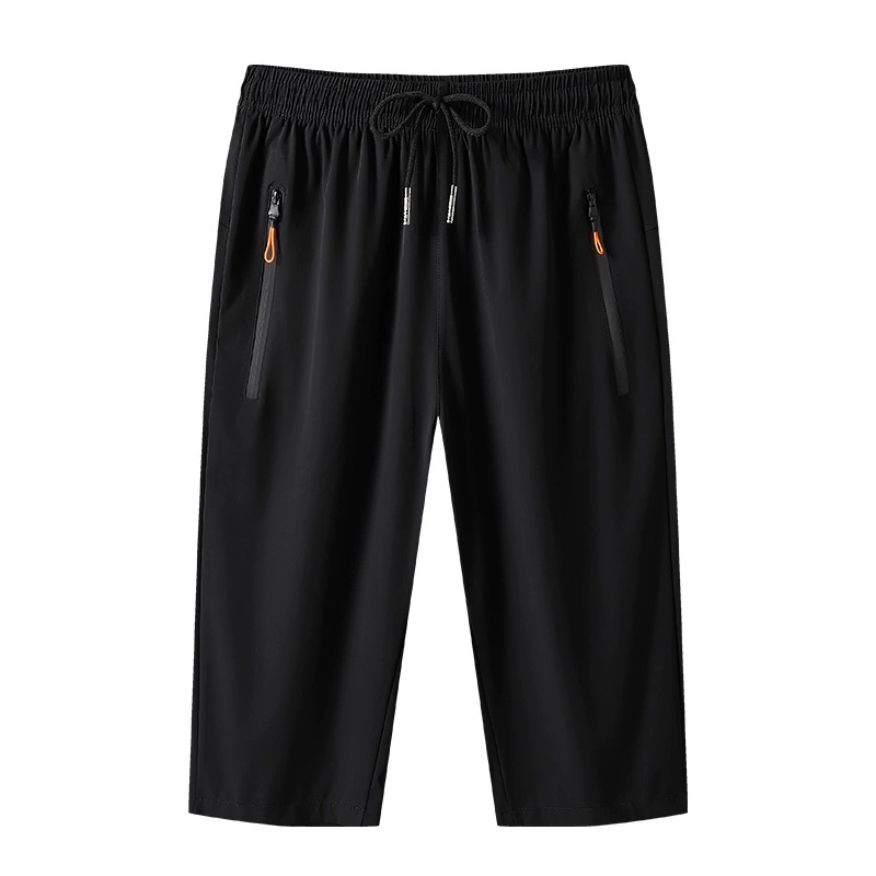 Refreshing breathable elastic light and thin soft shorts, trousers with zipper