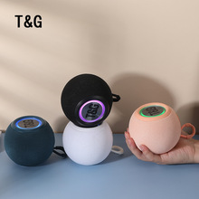 TG337蓝牙音箱无线七彩灯布艺插卡重低音炮户外便携迷你蓝牙音响