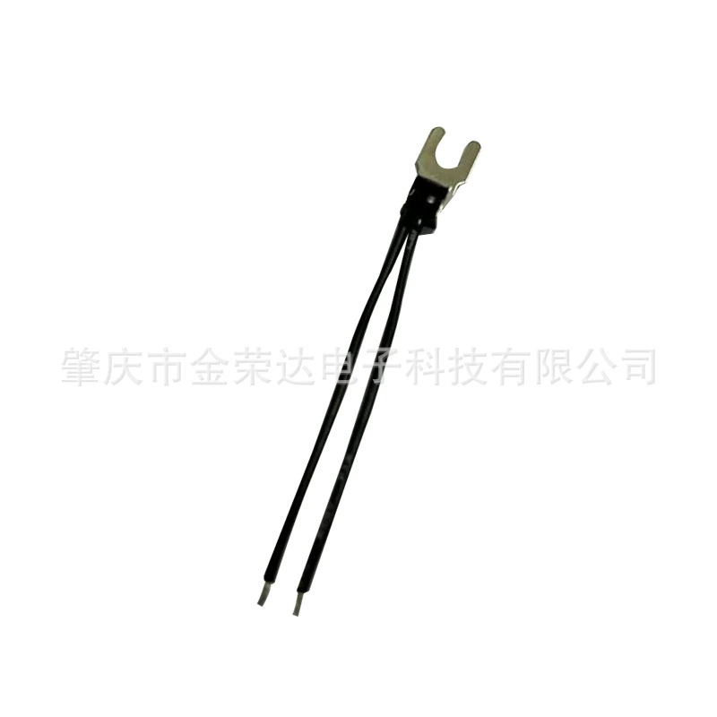 U-shaped wiring ring temperature sensor wire 26#3135 black 50MM resistance 10K 3950±1%