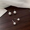 Silver needle, earrings from pearl, silver 925 sample