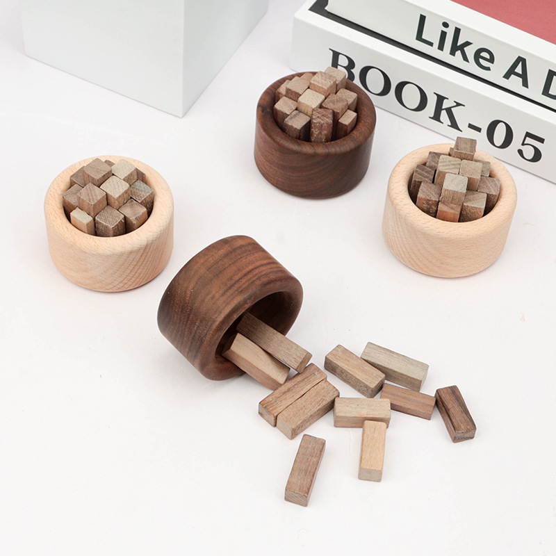 Small Wood Pile Incense Diffuser Black Walnut Wood Diffuser Creative Flameless Aromatherapy Wealth Pile Desktop Wooden Craft Ornament