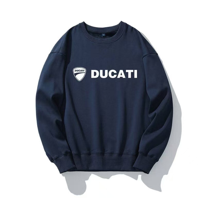 2026 New Model Ducati Men's Crew Neck Sweatshirt American Style Loose Casual Letter Print Pullover Long Sleeve 2026 New Model Ducati Men's Crew Neck Sweatshirt American Style Loose Casual Letter Print Pullover Long Sleeve