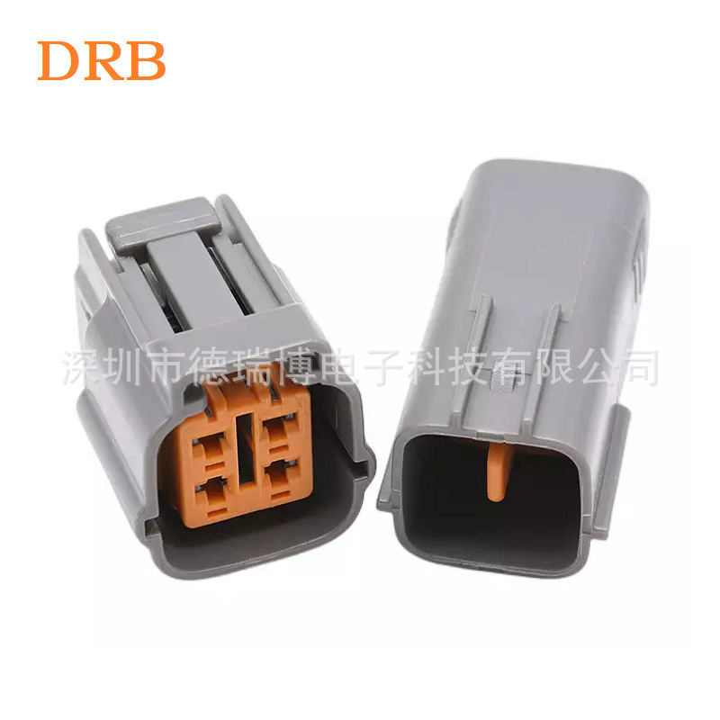 4孔连接器6195-0018氧传感器插头6195-0015护套 DJ7044-2.2-11/21