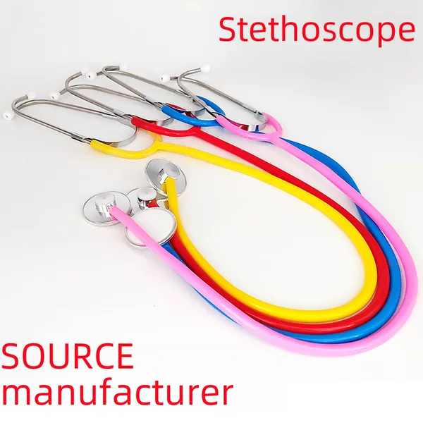 Factory pin aluminum toy stethoscope multi-color optional play doctor receiver cross-border stethoscope