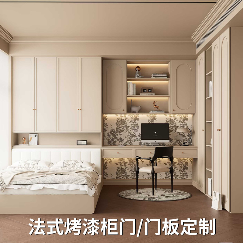 Manufacturer Wholesale European-Style Painted Cabinet Doors, Simple Bar Counter Kitchen Cabinet Door Panels, French-Style Painted Cabinet Doors Customization