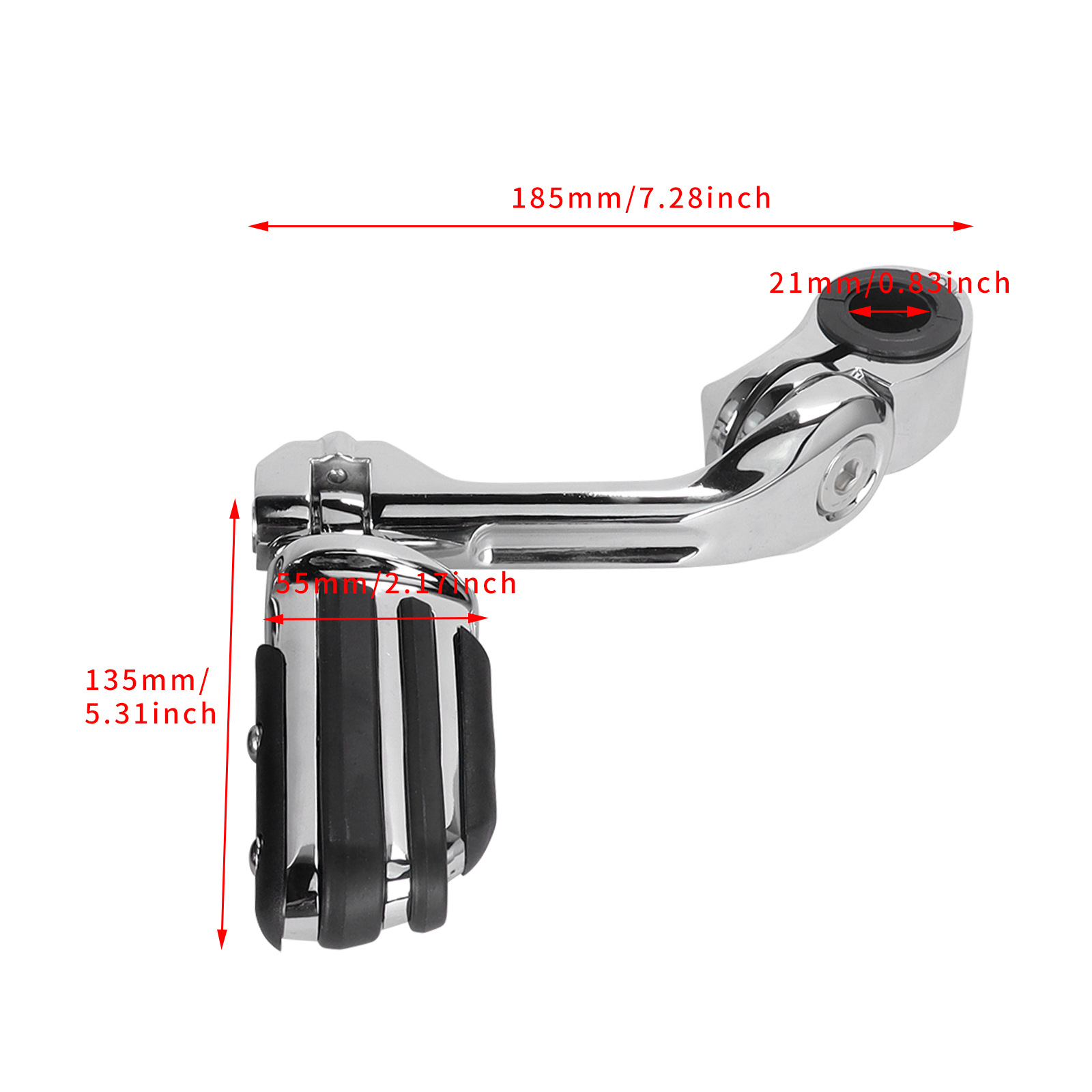 Suitable for Harley Road King Street Glide Modified Aluminum Alloy Footrests Motorcycle Modification Parts