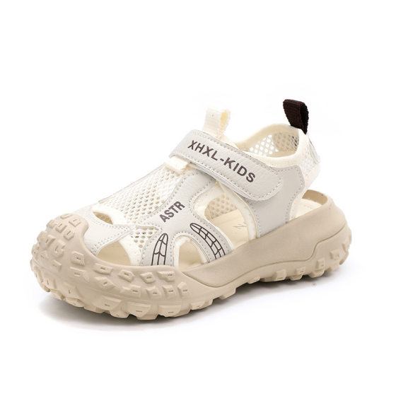 Girls' Sandals 2025 Summer New Children's Mesh Breathable sneaker Big Boy Girls' Soft-soled Non-slip Beach Shoes