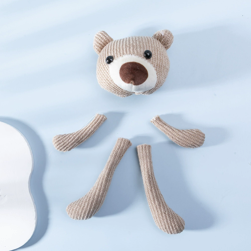 Корейская версия плюшевой игрушки Аксессуары для броши Симпатичные вязаные игрушки для головы медведя Аксессуары доступны для оптовой одежды