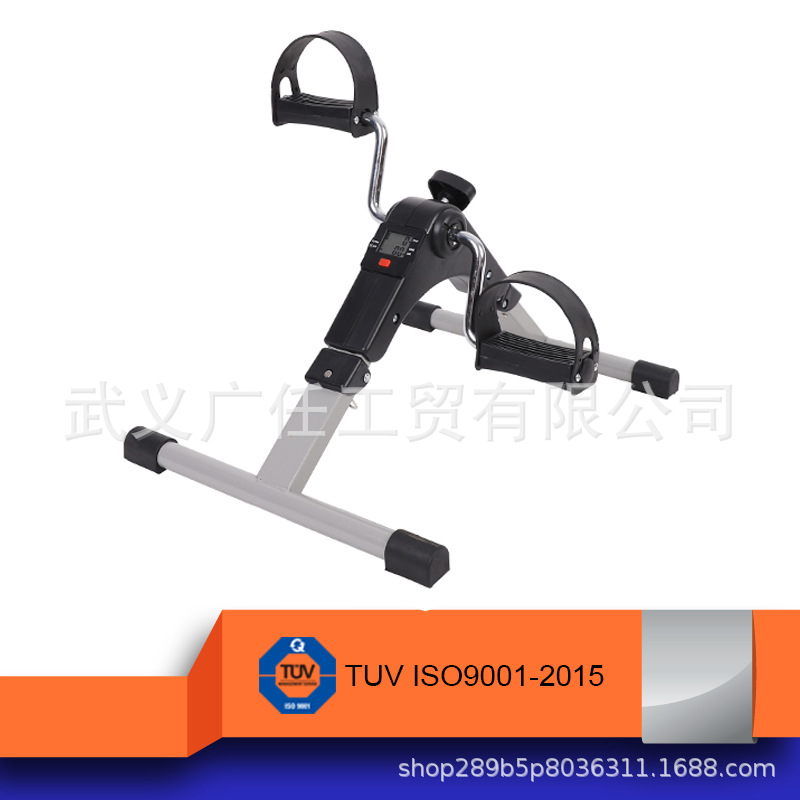 Folding Stepper Office Leg Training Exercise Bike Indoor Small Sports Exercise Equipment Bicycle with Watch