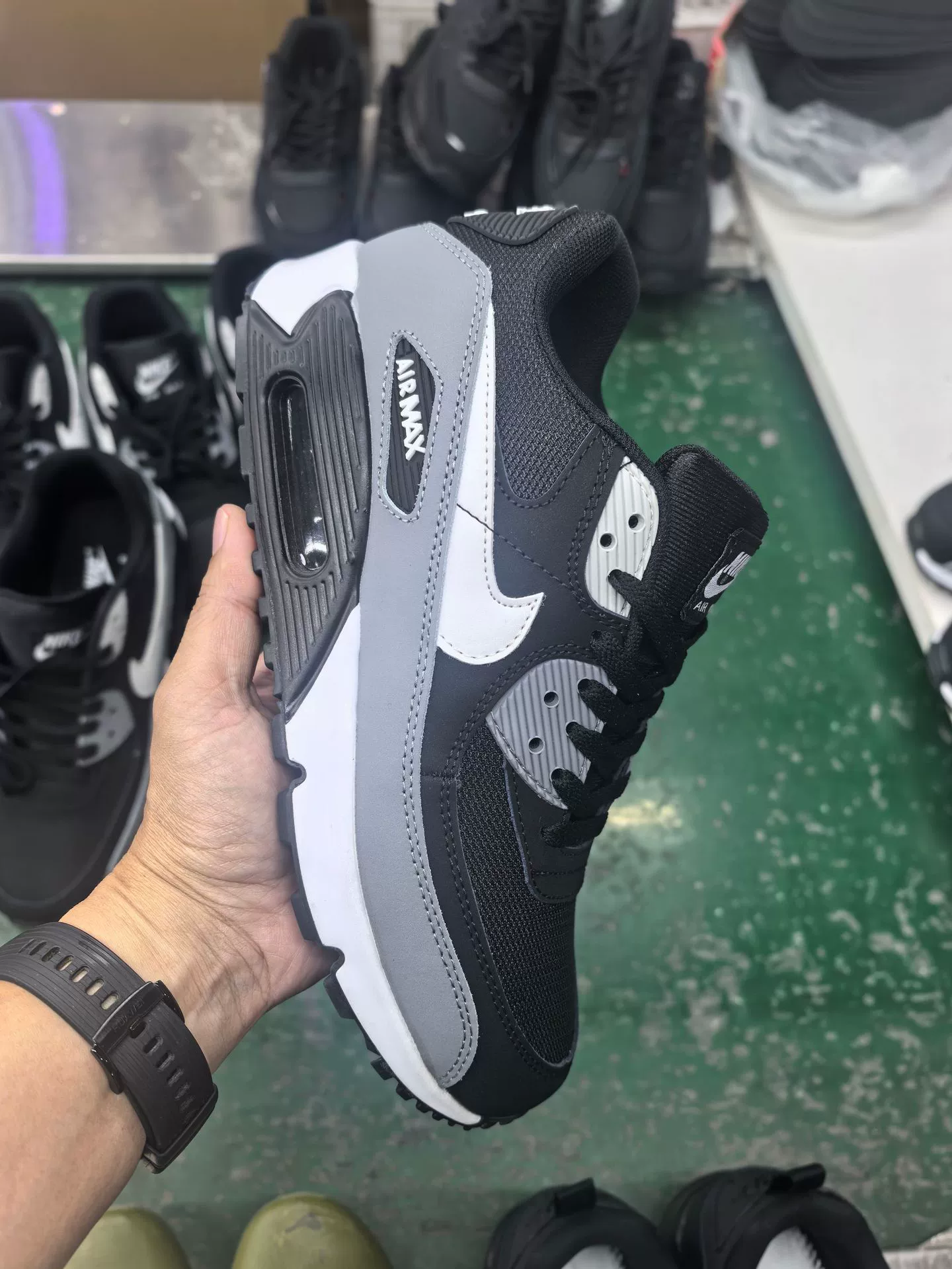 Кросс-граничная внешнеторговая Путянь обувь Air Max90 воздушная подушка сетчатые повседневные спортивные кроссовки европейский стиль высокий уровень спортивной обуви