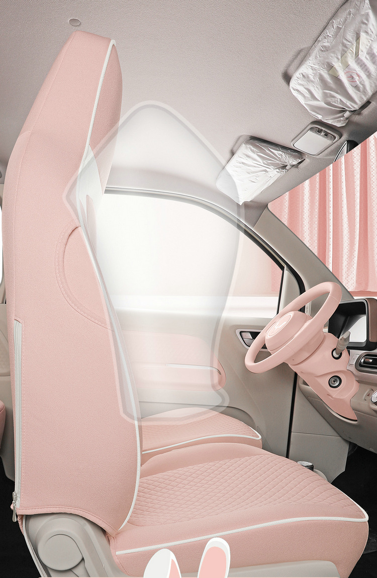 2024 special car is suitable for Wuling Bingguo cotton and linen car seat cushion four seasons breathable all-inclusive seat cover