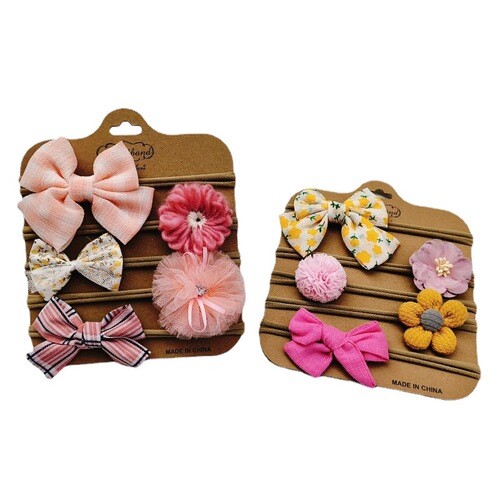 Children's hairband Internet celebrity girl chiffon bow headdress Korean style little girl cute headband baby does not hurt hair accessories