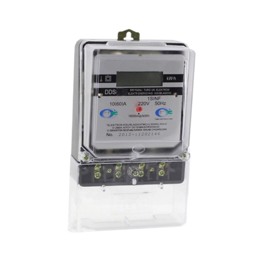 DDS exportación africana monofásica electrónica comercial LCD medidor de energía eléctrica 10 (60) A medidor de energía eléctrica doméstica