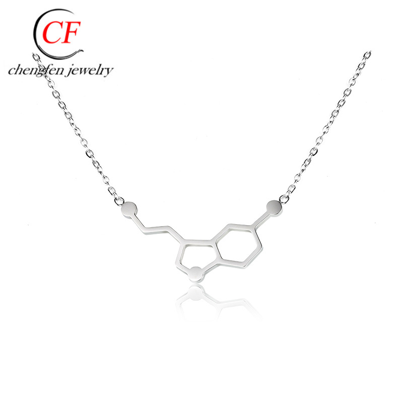 Dopamine molecular science students' necklace love Formula chemical…