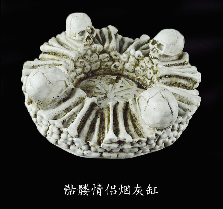 Creative personality skull ashtray resin decoration home boyfriend gift gift exhibition ashtray