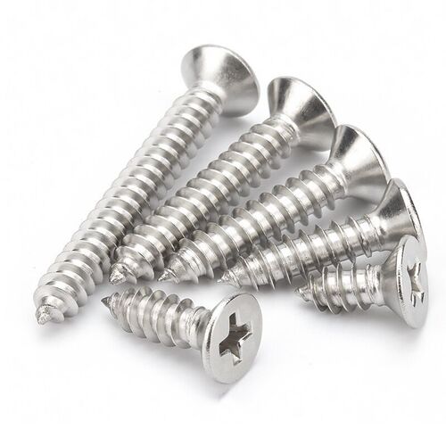 Factory Direct Sale 304 Stainless Steel Self-Tapping Screws Cross Counterbored Screws Wood Screws Extended Flat Head M3 M4 M5 M6