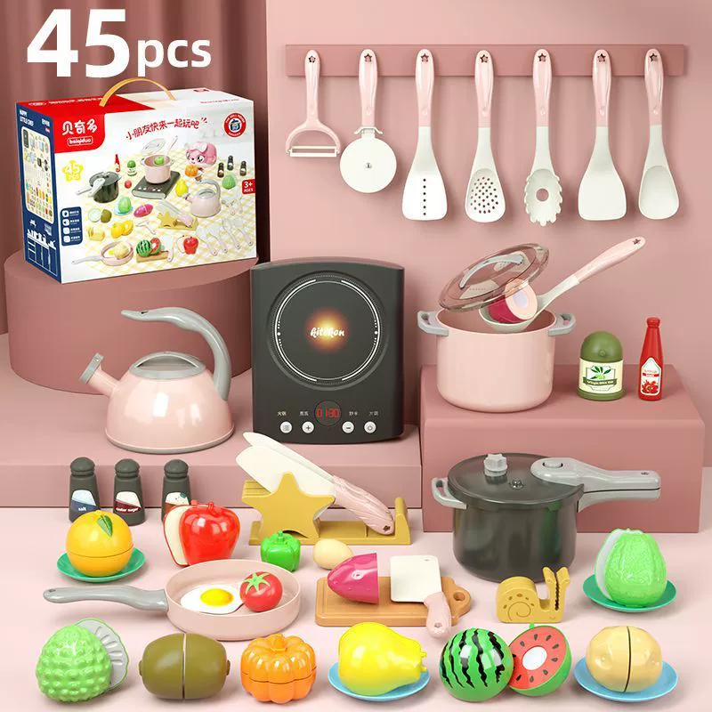 Фруктовая семейная игрушка для резки для мальчиков и девочек для детсада