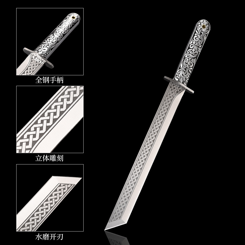 Longquan City Hand-Forged Chef-Integrated Slicing Knife for Home Use, Multifunctional Chicken and Duck Knife, Outdoor Sharp Fruit Knife