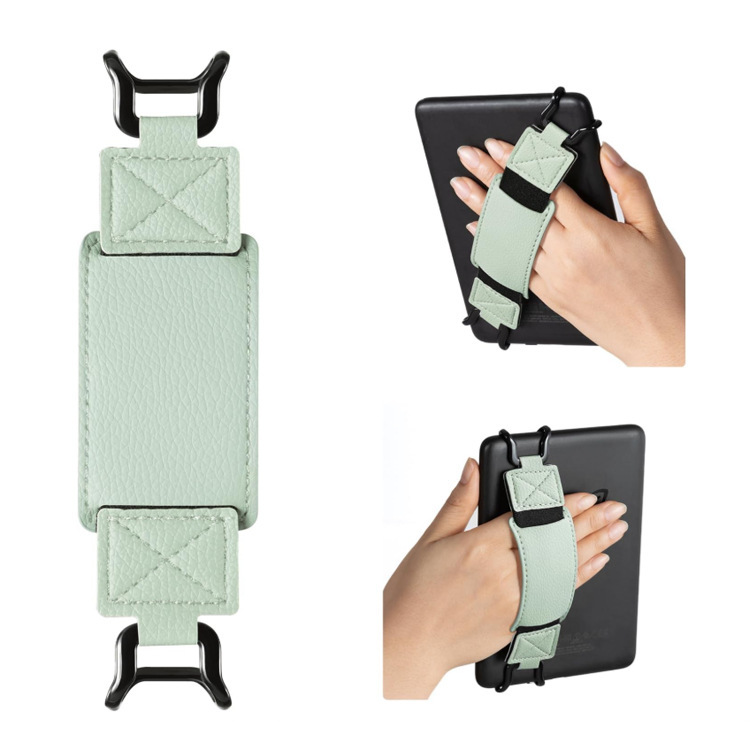 Cross-Border 6-7inch Electronic Book Safety Strap Pu Leather Tablet Anti-Fall Strap One-Hand Operation Grip Strap