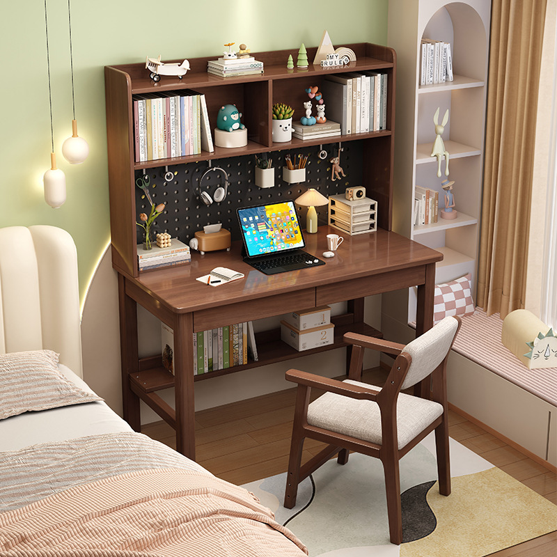 Silla de aprendizaje para niños de madera maciza, silla para bebés, escritorio y silla para estudiantes de primaria y secundaria
