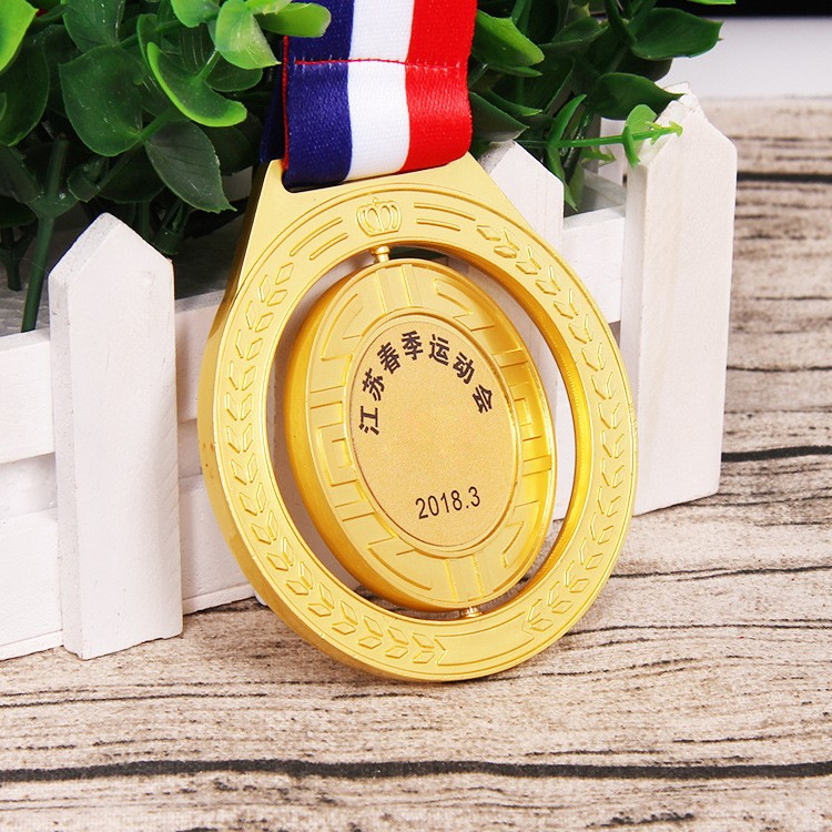 high-grade Flip Metal medal kindergarten Gold and Silver medal sports meeting currency Medal wholesale Flip medal