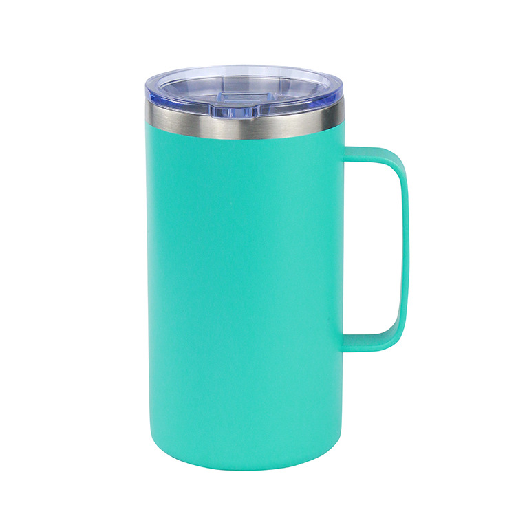 24oz mango taza de acero inoxidable doble taza de taza de automóvil taza de café taza de vacío taza de calor ventas transfronterizas
