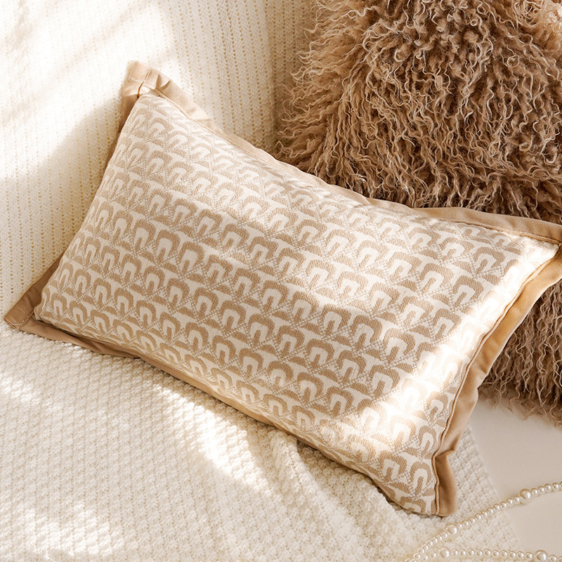 Cream-wind lujoso almohada de soporte de alta calidad, cojín de sofá de sala de estar, cojín de cabecera del dormitorio, funda de almohada con núcleo image 19