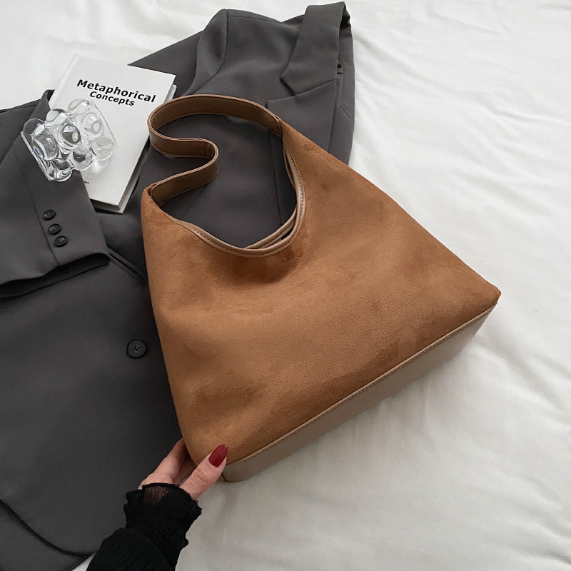 borsa da donna autunno e inverno retrò nicchia pelle di cervo velluto borsa per il pane nuova borsa da donna versatile spalla_voghion.com