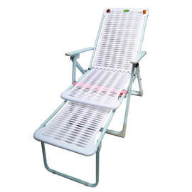 xy躺椅折叠午休午睡塑料沙滩椅家用阳台成人便携沙发懒人休闲靠椅