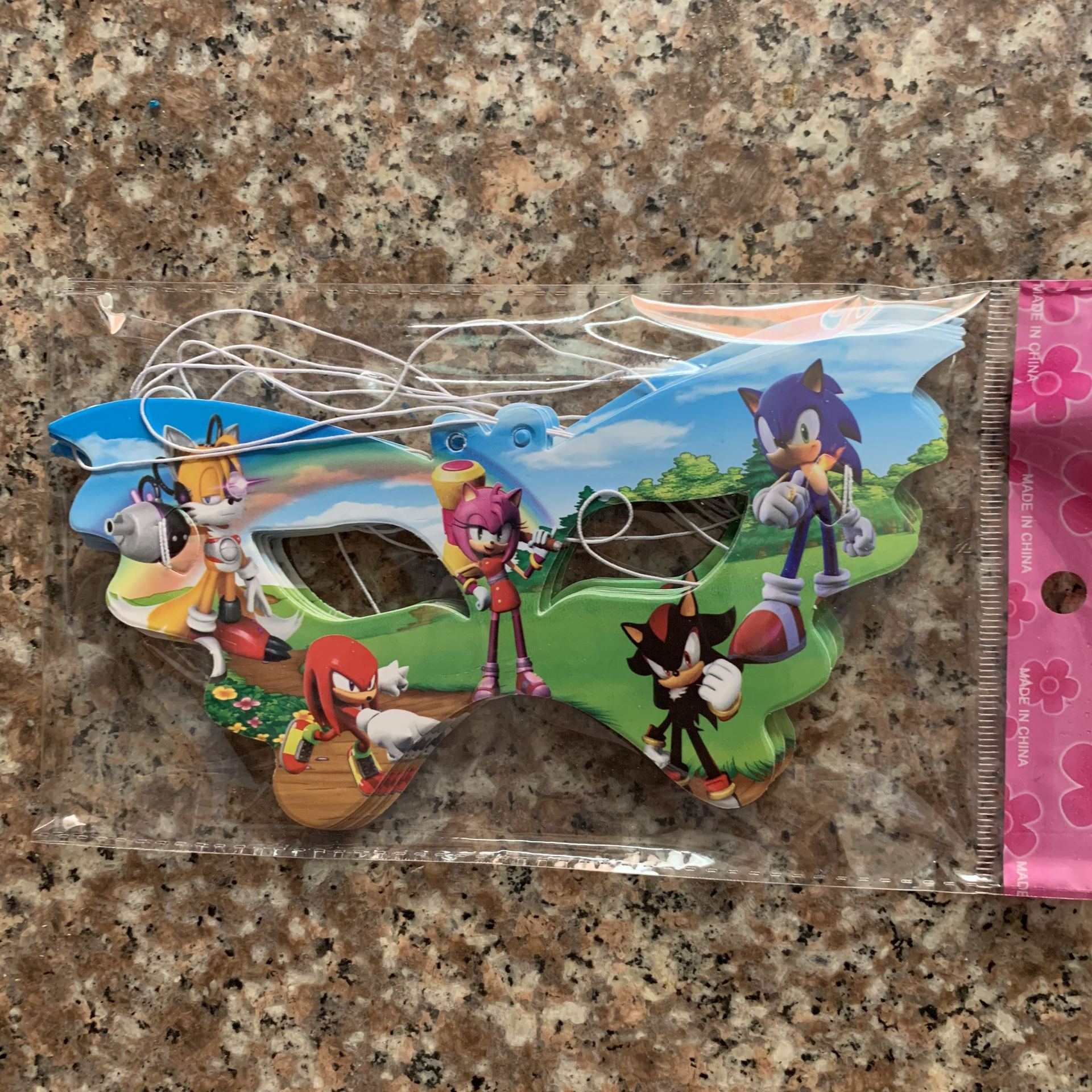 Sonic Hedgehog partido decoración suministros Sonic mantel Sonic cumpleaños traje bandera pastel Tarjeta de inserción