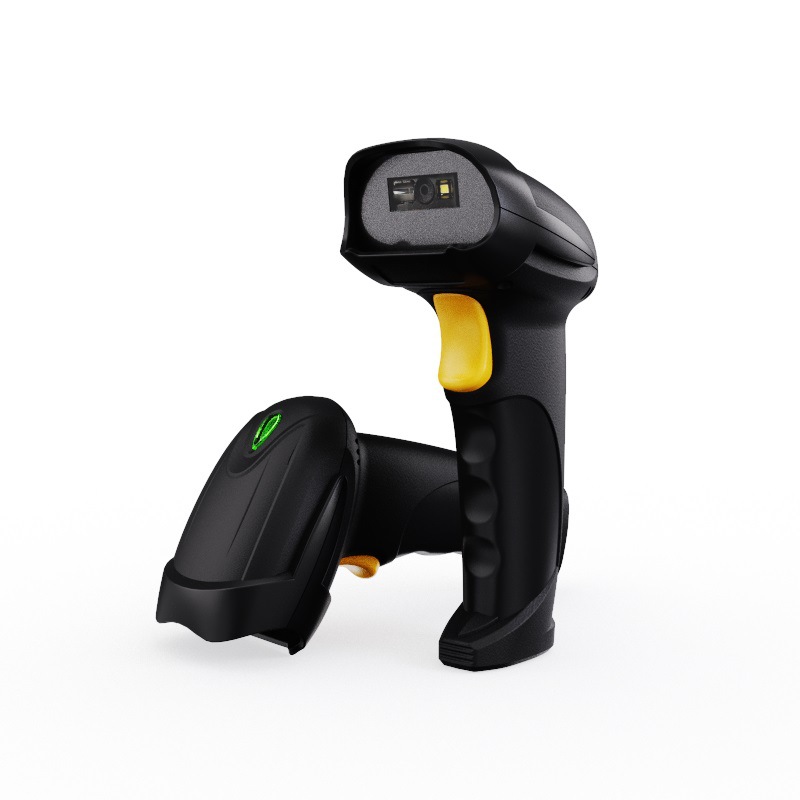 Escáner de código QR, pistola de código de barras Bluetooth con cable e inalámbrico, escáner de biblioteca de supermercados, escáner de código expreso de logística