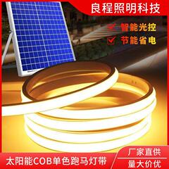 太阳能COB灯带户外防水庭院氛围灯别墅阳台超长续航LED跑马灯条串