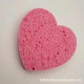 清洁女脸部细腻柔软卸妆绵 圆形蜂窝柔软卡通木浆绵洗脸扑