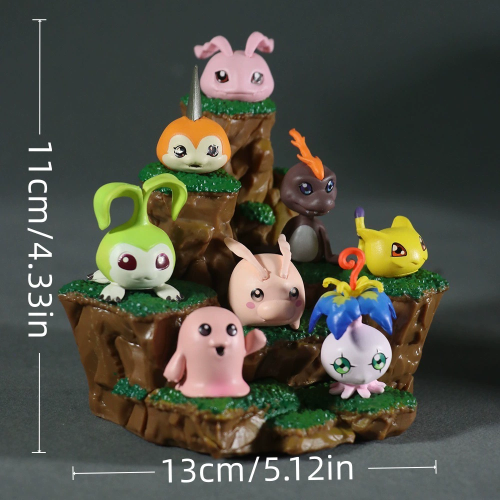 Прямые поставки с фабрики, в наличии фигурки Digimon Childhood 9 для настольного компьютера, украшения