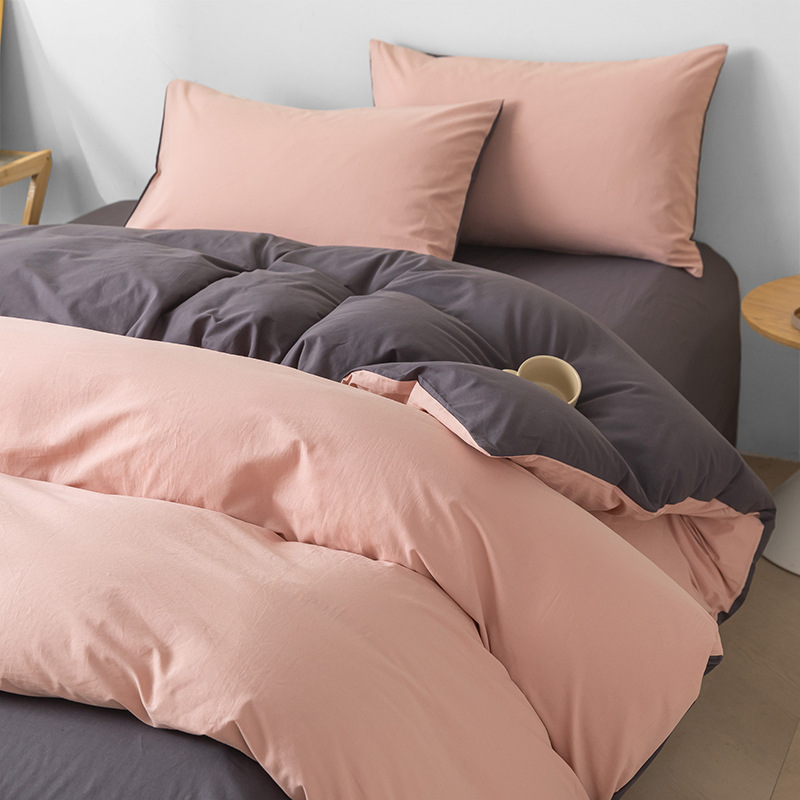 Cama de cuatro piezas de algodón 2025, nueva sábanas de lujo ligera y de alta calidad, colcha de cama de tres piezas, cama de gazo