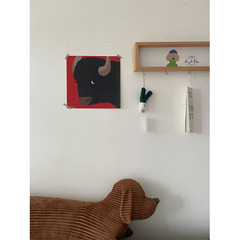 [Young Calf] Instagram Influencer's Coffee Shop Designer Illustration Wall Sticker, Frameless Decorative Painting Poster