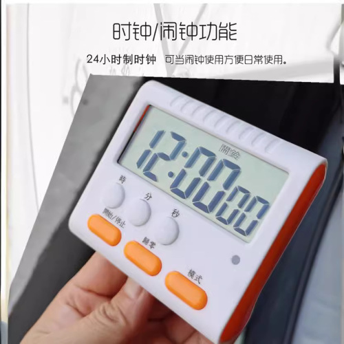 Wholesale cycle timer kitchen timer beauty reminder silent dual alarm electronic timer foreign trade