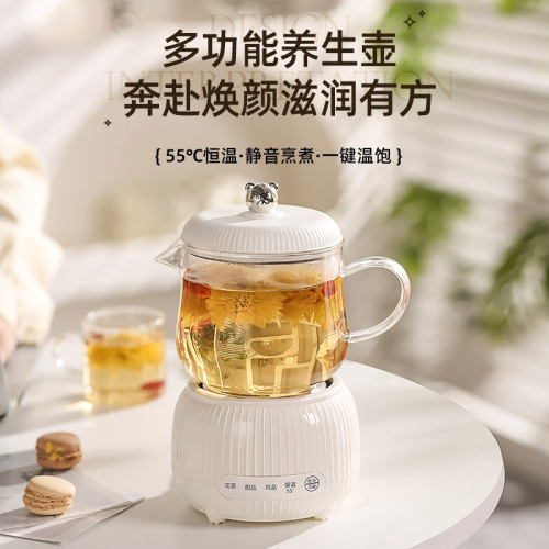 Health pot tea maker mini multifunctional office 55 degree constant temperature flower teapot small fully automatic electric kettle