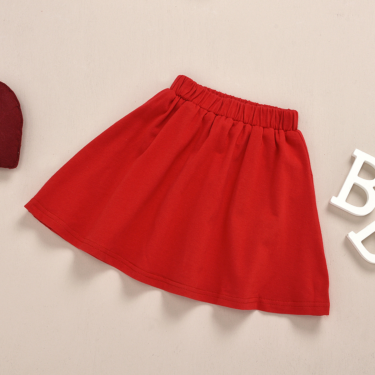 Heart Shape Pattern Spring, Autumn Season Princess Cute Heart Shape Cotton Girls Clothing Sets