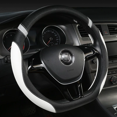 Steering wheel cover, Car 15inch (about 38.1cm) - d-type-black-and-white-38cm