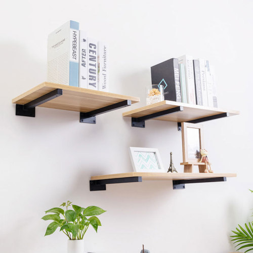 Stainless steel one-word bracket wall bracket right-angle fixed storage rack support shelf support load-bearing angle iron tripod