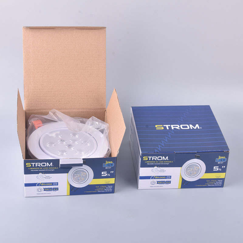 Lámpara LED incrustada de techo de ojo de buey 9W lámpara de techo de aluminio total 85 - 265V amplio voltaje ultra delgado protector de ojos