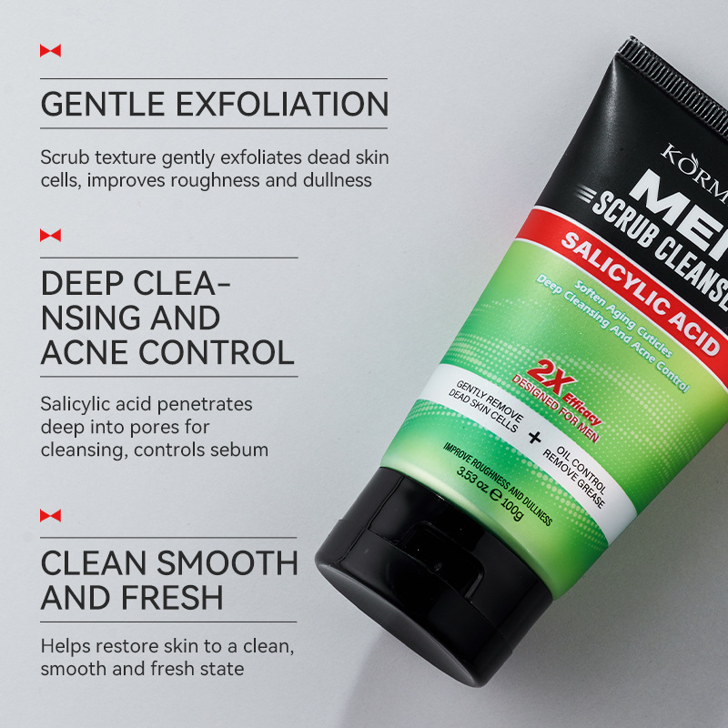 KORMESIC, limpiador facial de control de aceite para hombres, limpiador facial al por mayor en stock transfronterizo image 3
