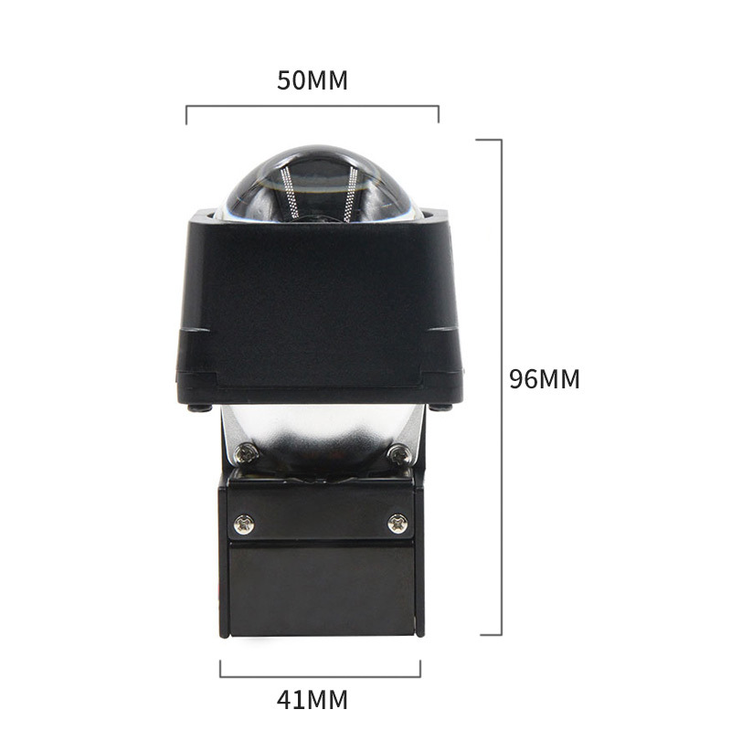 Lente de Faro LEDM01 Popular para Automóviles, Módulo LED de 1.5 Pulgadas, Luz Cuadrada para Automóvil, Lente Decorativa con Matriz Láser 1