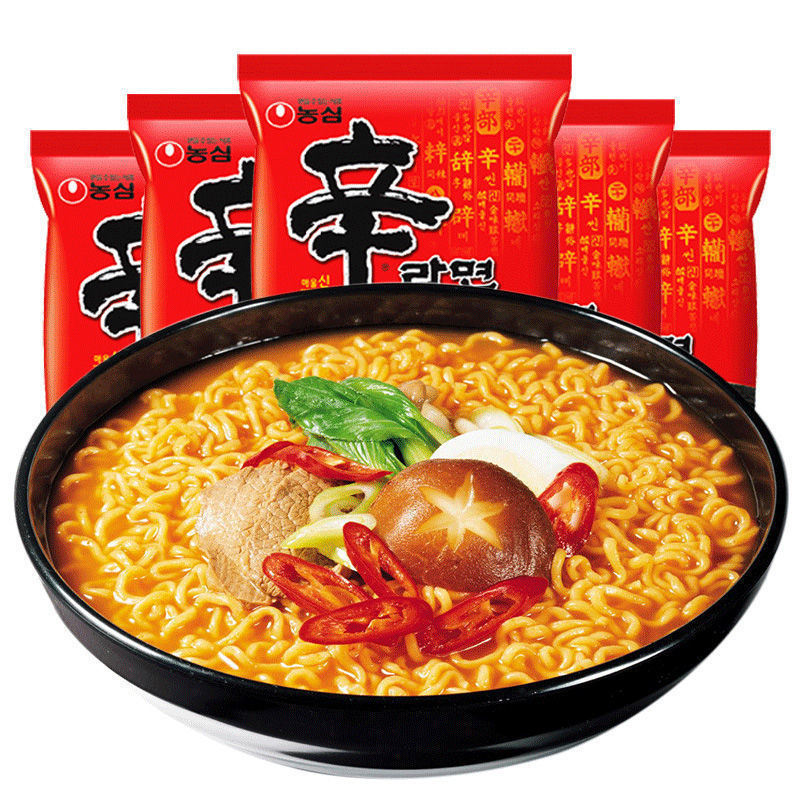 수입농심 신라면 5봉지