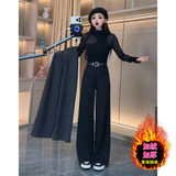 Áo Khoác Len Đen Dáng Regular Fit Petite (Lót Lông Cừu)