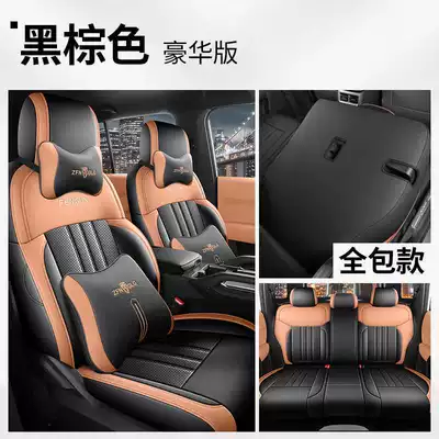 car seat covers, all-season, Modelə uyğun (Original) oturacaq örtükləri - black-brown-luxury-version-full-coverage-for-the-rear-seats-note-the-model-year